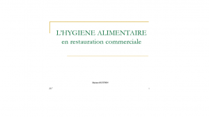 formation hygiène alimentaire restauration commerciale